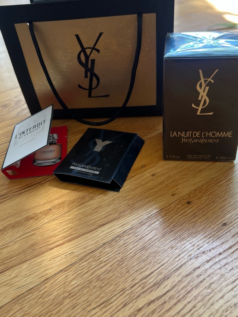 Yves Saint Laurent La Nuit de L'Homme Gift Set - Brown & Black Packaging